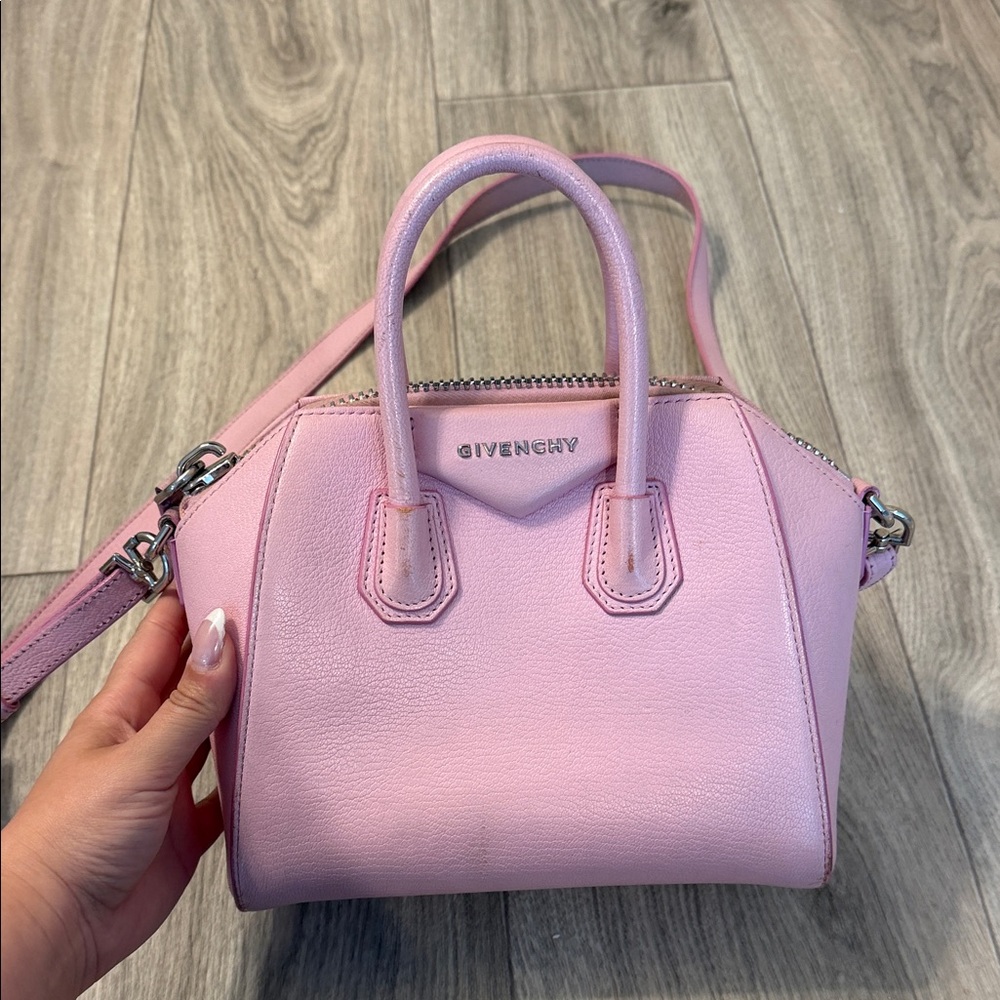 Givenchy Pink Mini Antigona Crossbody Satchel